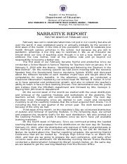 narrative report - FEBRUARY.docx
