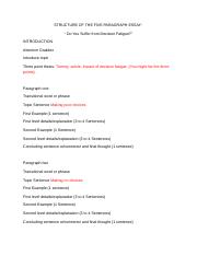 Thesis and Outline for Decision Fatigue.docx