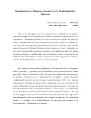 Ensayo 1. Importancia de las finanzas corporativas en la administracion de empresas..pdf