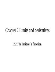 2.1，2.2 the limit of a function.ppt