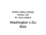 Washington v.Du Bois