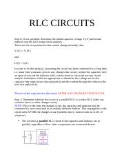 RLC CIRCUITS
