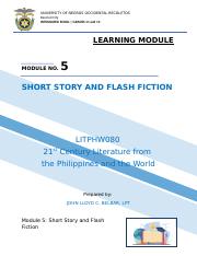 MODULE 5_ SHORT STORY AND FLASH FICTION.docx