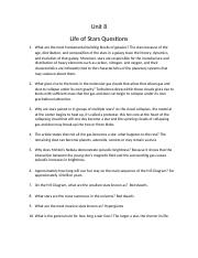 Astronomy Unit 8 Life of Stars Questions 202122 (1) (1).docx