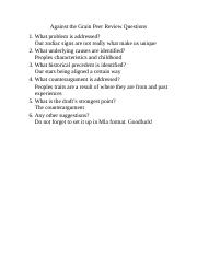 Against the Grain Peer Review Questions (1).docx