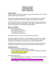 Rels 349 Sample Questions & Answers- TEst 1.docx