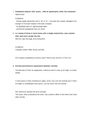 WRIT 140 Elements of Style Presentation Notes
