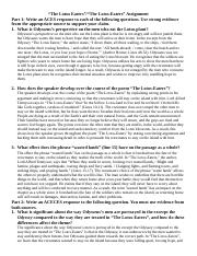 The Lotus Eaters Questions Assignment.docx