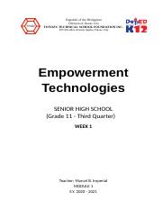 Week 1 Empowerment Technologies.docx