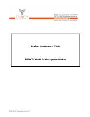 BSBCMM401 Student Assessment Tasks sukhwinder attached presentation.docx