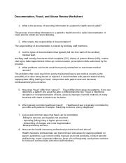 Documentation, Fraud, and Abuse Review Worksheet .docx