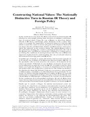 The Nationally Distinctive Turn in Russian IR Theory and Foreign Policy.pdf