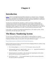Introduction to Computer Science (Chapters 4,5,7).docx