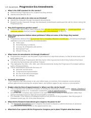 11TH - US GOV - 9 - Progressive Amendments Study Guide NOTE KEY.docx