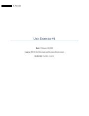 BUSI 2043 Unit Exercise #1-.docx