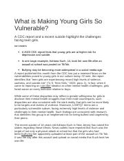 What is Making Young Girls So Vulnerable.docx