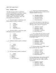 QBA 2302 Sample Exam 1-2