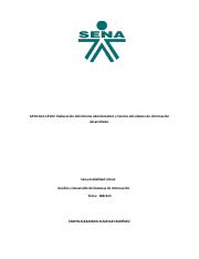AP10-AA11-EV02. Elaboración del informe administrativo y técnico del sistema de información desarrol