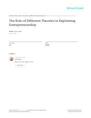 role_of theories_explaining
