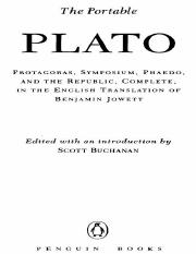 Plato, Benjamin Jowett (trans.), Scott Buchanan (ed.) - The Portable Plato_ Protagoras, Symposium, P