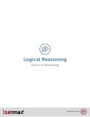 (11) Errors in Reasoning