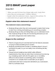 2013 BMAT past paper — Medify.pdf