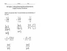 Adding, Subtracting, and Complex Rational Expressions Test Review Key.pdf