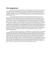 Journal on The Vegetarian.docx