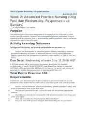 WEEK 2 NUR 510 Leadership and Role of the Advanced Practice Nurse.docx