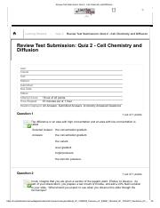 Review Test Submission_ Quiz 2 - Cell Chemistry and Diffusion .