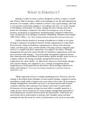 What is strategy essay.docx
