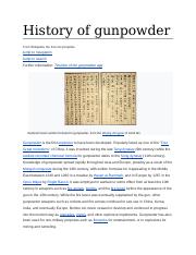 Histroy of Gunpowder.docx