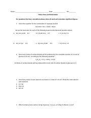Molar Mass and Mole Ratios Worksheet.docx