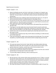 night discussion questions chapter 1
