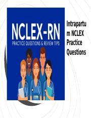 Intrapartum NCLEX Practice Questions (1).pptx