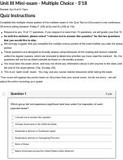 Quiz: Unit III Mini-exam - Multiple Choice - S'18.pdf