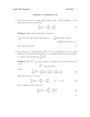 Assignment 2 Solution Spring 2014 on Partial Differential Equations