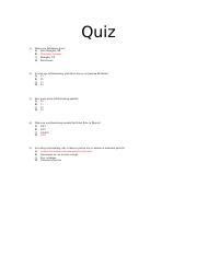 Quiz with Answers