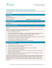 CHCDIV001 - Case Study (CHC).docx