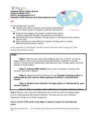 Copy of Copy of 8.5.3-Canada_s Self-Interest and International Involvement Assignment.docx