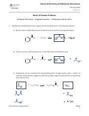 Wk 10 Pass carbonyl chemistry Grignard Reaction Carboxylic acids & bases 