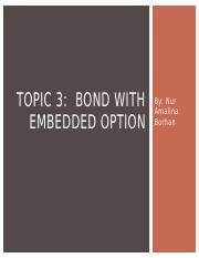 Topic 3 Bond with embedded option.pptx