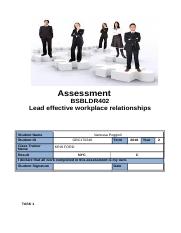 Lead effective workplace relationships DONEE[1867].docx