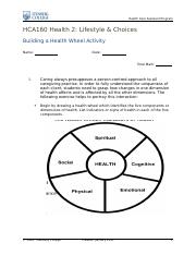 Answer Group Activity- Building a Health Wheel (1).docx