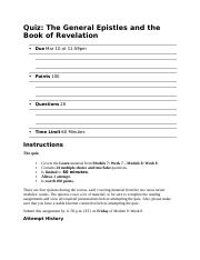 Quiz- The General Epistles and the Book of Revelation.docx