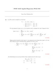 STATS 3A03 Fall 2013 Test 2 Solutions