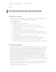 Voglrieder 4.2 Mid-Term - Entreprenuership Interview Questions.docx