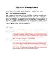 Emergencies at Work Assignment (1) (1).docx
