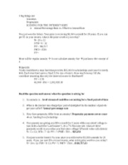 annuity questions/notes