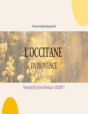 L'Occitane en Provence Presentation - P&S management - Emma Rambaud 82422611.pdf